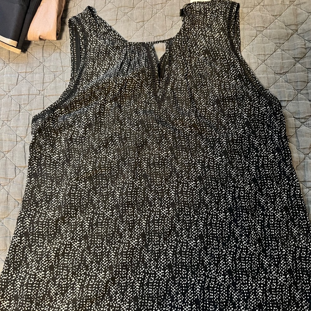 Greylin Black Sleeveless Blouse